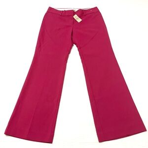 LOFT Marisa Women’s Vibrant Pink Straight Leg Trousers